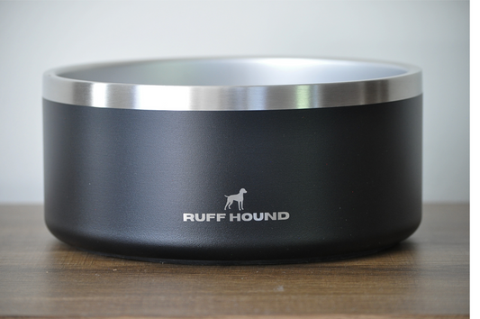 RUFF HOUND - Stainless Steel, Non-Slip Dog Bowl, 64 Ounces